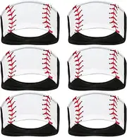 ZUYYON 6 Pcs Softball Headbands Elastic Breathable Sport Headband Ball Print Head Wrap Hair Band Bandana Workout Sweatband Sweat Proof Softball Accessories
