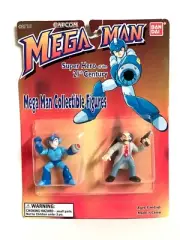 1995 Bandai Mega Man (TV Series) Collectible Figure Mega Man and Dr. Wily MOC