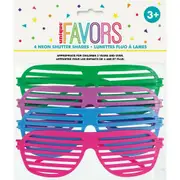 Neon Shutter Shades - Party Favors
