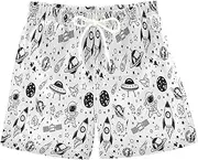 [RPLIFE] Boys Swim Shorts, Anti Chafe Swim Trunks Boys 2 T, Rockets
