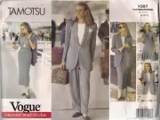 Vogue Sewing Pattern 1087 Tamotsu, Jacket Dress Top Skirt Pants, Size 8-12 Uncut