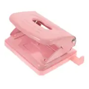 2 Hole Puncher Mini Stapler Rose Gold Stapler Clear Stapler Nordic Metal Pink...