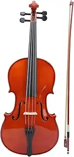 ZenithAur Viola Beginner with Bow Case Rosin, 16 Inch Solid Spruce Wood Viola Outfit 87×32×17cm Beginner Viola with Color Stringed Instrument VA 35