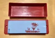 Diamond Brand Sharpening Knife Stone Tool Honing Block With Plastic Cover NEW!