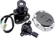 TAHYUI Motorcycle For S&uzuki GS500 RGV250 GSF1200 Bandit TL1000R GSXR1000 Ignition Switch Key Seat Lock Fuel Tank Gas Cap Cover