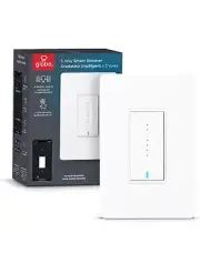 Globe Electric Wi-Fi Smart Dimmer Switch No Hub Required Voice Activated White