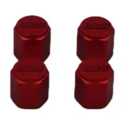 ✅ Red Anodized BBS Tire Valve Cap Set FREE SHIPPING ✅