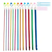 13 Sizes(2mm-10mm) Tunisian Crochet Hooks Set,29 PCS Tunisian Crochet Hooks4101