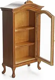 Odoria 1/12 Scale Dolls House Miniature China Cabinet Dollhouse Furniture Accessories, Brown