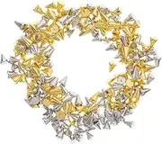 Beaupretty DIY Nail Charms Bulk Pack 200pcs Metal Nail Gems for Acrylic and Gel Nails