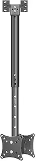 TV Double TV Ceiling Mount, Tilt Swivel Telescopic Bracket Fits Most 12-32 Inch TVs, Holds 2 Back to Back TVs, Max 100x100mm TV Bracket