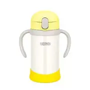 Thermos Water bottle flask Baby Straw Mug FJL-350 Yellow White (YWH) 350ml