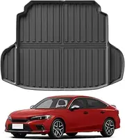 CMPCTR Cargo Mat Boot Liner for Honda Civic 2016-2021 TPE Cargo Liner Heavy Duty Cargo Trunk Mat Luggage Tray Interior Accessories