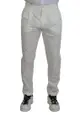 Dolce & Gabbana White Cotton Skinny Chino Pants