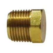 Midland Industries 28203 Cored Hex Head Plug, 3/8-in Male NPTF, Brass, 7 Pack