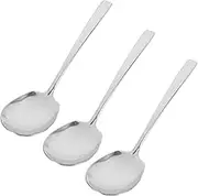 Alipis Stainless Steel Serving Spoons Large Size Set of 3 for Buffet Banquet Restaurant Home