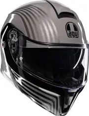 AGV Streetmodular Iseo Helmet, black-grey, Size XS for Men Black Grey