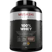 Musashi 100% Whey Choc Milkshake Powder 2kg