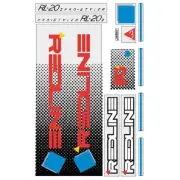 Redline - 1985 RL20II for White frame Decal set - Old school bmx