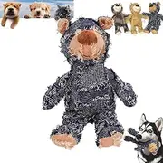 GBYUFG Extreme Bear for Heavy Chewers, Dog Toy Companion, Stuffed Animal Chew Toy, Squeaky Interactive Training Play Toys