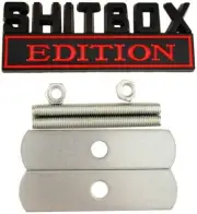 1x Grille Shitbox EDITION Emblem 3D Alloy Metal Badge Decal Nameplate