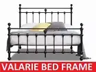 VALARIE KING SINGLE DOUBLE QUEEN KING SIZE BLACK METAL BED FRAME