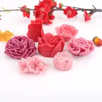 在飛比找ETMall東森購物網優惠-立體玫瑰牡丹櫻花烘焙翻糖巧克力蠟燭石膏滴膠慕斯手工皂硅膠模具
