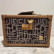Diane Von Furstenberg DVF Brown Logo Travel Train Makeup Luggage Case Lock Code