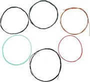 Mikinona 6 Pack Classical Guitar Strings Acoustic Guitar Accessories Kit Vibrant Colours Easy Install Durable Strings for Practice Performance