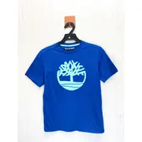 在飛比找蝦皮購物優惠-Timberland 天柏嵐專櫃 寶藍大樹Logo短T 大童