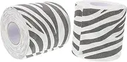 3D Zebra Print Toilet Paper Rolls Modern Tissue Rolls for Bathroom Decor