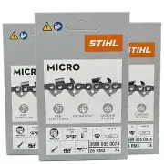 26RM3 74 DL 3 pcs x STIHL .325″ 1.6 mm Chain for 18"/45 cm bar OEM 3689 005 0074