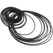 90 Pcs Radio Tape Belt Cassette Deck Square and Flat 1mm Belts for Recorder