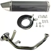 Ice Bear Condor PMZ150-3S Scooter High Performance Exhaust - Black