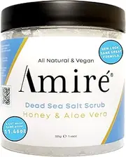 Dead Sea Minerals Foam Exfoliating Body Scrub with Honey and Aloe Vera | Moisturize, Hydrate, and Purify your Skin | Infused with Vitamin E | Great to Reduce Severity of Acne Breakouts