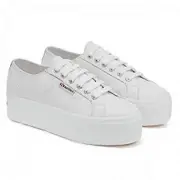 Superga Womens/Ladies 2790 Nappa Leather Trainers Optic White 6 UK
