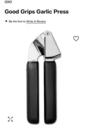 OXO Good Grips Soft-Handled Garlic Press Crush Brand New With Tags