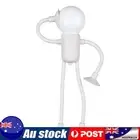 Changeable Shape Funny Night Light Desk Lamp Cute Suction Bedside Lamp (White) A