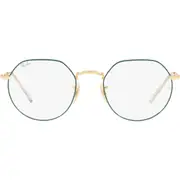 Ray-Ban Unisex Jack 49mm Hexagonal Optical Glasses in Pale Gold at Nordstrom One Size