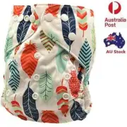Reusable Modern Cloth Nappies Washable Baby Diaper Pocket Nappies + Insert (D161
