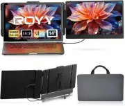 Laptop Screen Extender Dual Monitor - 14 Portable Monitor IPS FHD 1080P Attac...