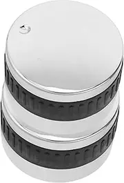 FONDOTIN 2pcs BBQ Grill Control Knobs for Gas Stove Burners Ergonomic Temperature Control Knobs for Kitchen Appliances Camp Stoves and Cooktops Hole