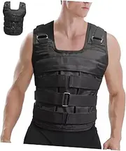 NAMOARLY Running Weight Vest Adjustable Weights Gym Vest for Strength Training Comfortable for Both Men Women Black