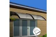 Instahut Window Door Awning 1mx2.4m Transparent