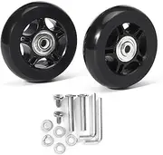 [Generisch] Luggage Suitcase Replacement Wheels Wheel, Suitcase Wheels Replacement Wheels - Mute Trolley Case Wheels, Luggage Replacement Wheels for Shopping Trolleys and Luggage, 2 pieces of 70 mm x 24 mm, Siehe