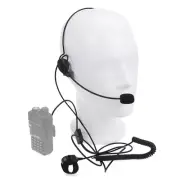 Universal K Plug Walkie Talkie Headphone Headset 2 Pin PTT Mic For Baofeng UV-5R