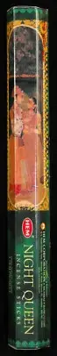 NIGHT QUEEN HEM INCENSE STICKS BULK 4 PACKS = 80 STICKS HEX BOX TROPICAL CLIMES