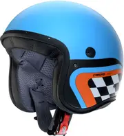 Caberg Freeride X Daytona, open face helmet , color: Matt Light Blue/Black/Orange , size: M