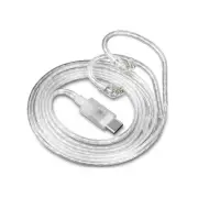 Silver Plated 2pin Cable Type C Upgrade Earphone Wire for ZS10 Pro, ,3555
