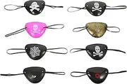 Healeved 8pcs Eye Mask Eye Stickers Eye Patches for Silk Eye Mask Eye Patches Halloween Cosplay Prop Patches Halloween Party Favors Cosplay Party Props Plastic